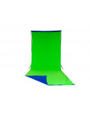 Хромакей тканинний 3x7м Синій / Зелений