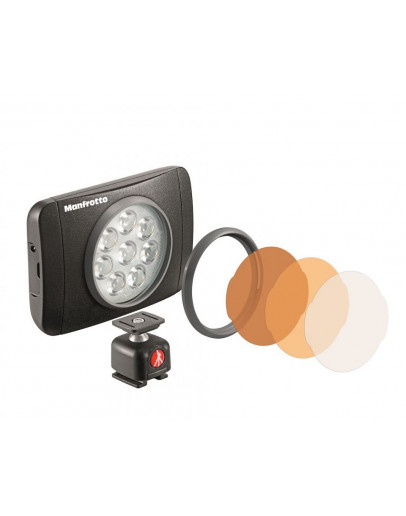 LED світильник Lumimuse з 8 світлодіодами і аксесуари., Чорний